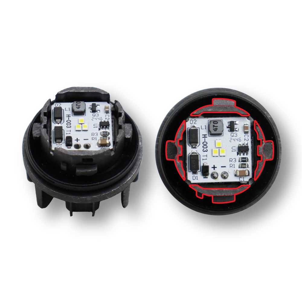 COROLLA LED FOG LIGHT BULB 2 PIN 3 LED WHITE-BULBL15-0012
