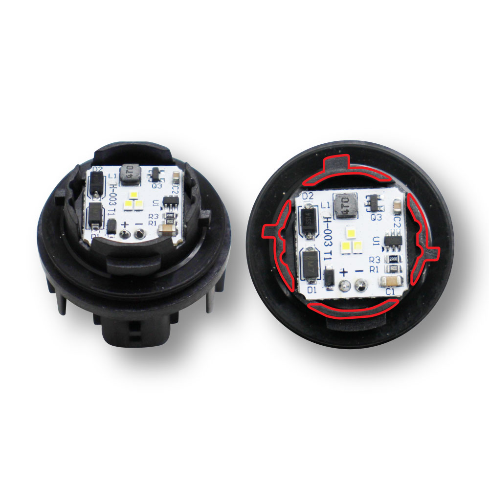 COROLLA LED TAILIGHT BULB 2 PIN 3 LED WHITE-BULBL15-003