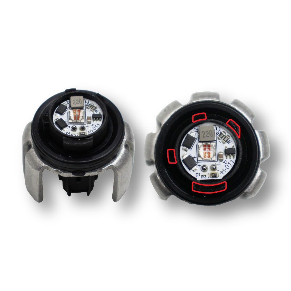 HILUX LED REAR FOG LIGHT BULB 2 PIN 8 LED RED-BULBL15-021