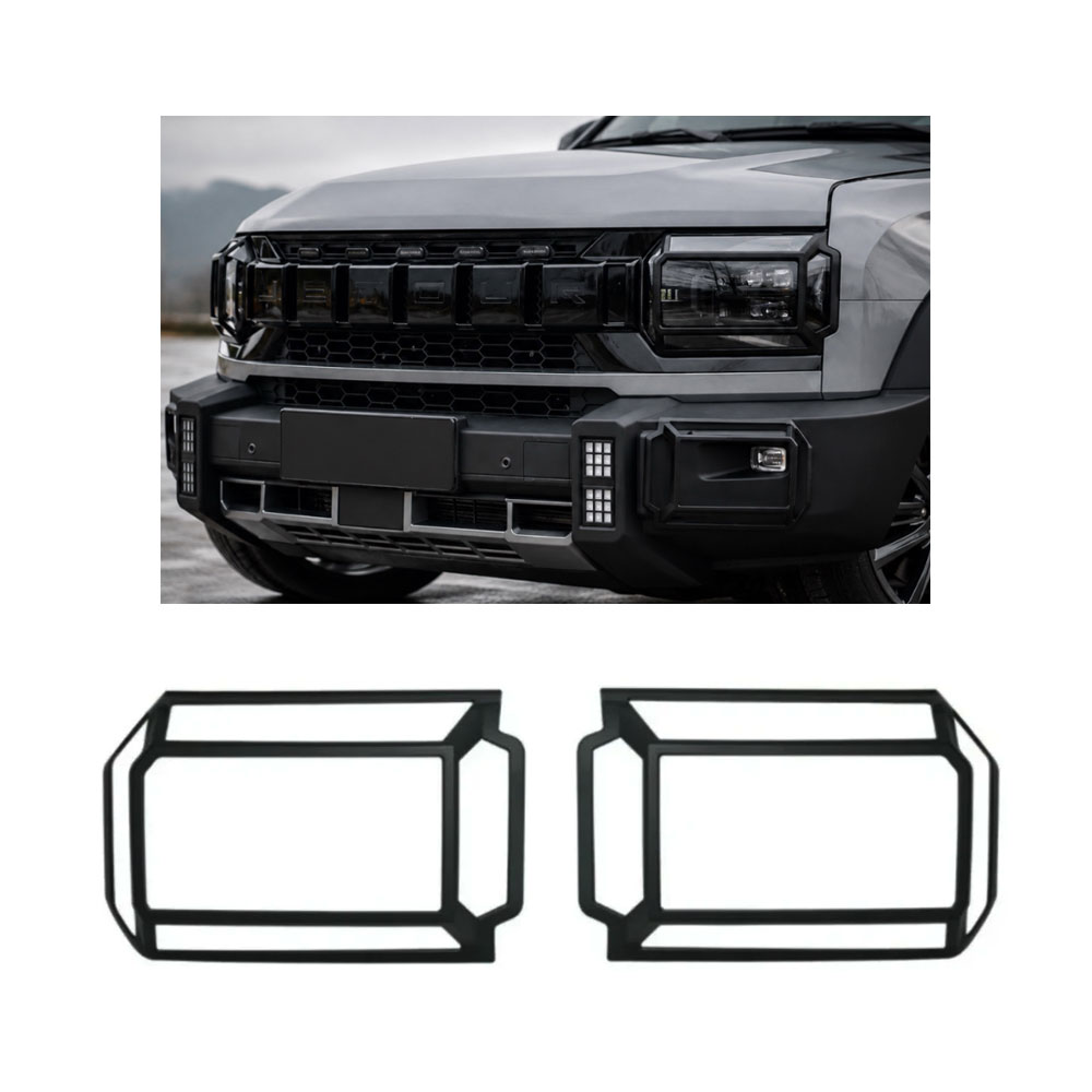 JETOUR T2 HEADLIGHT TRIMS 2 PIECE MATT BLACK-D9-JET01